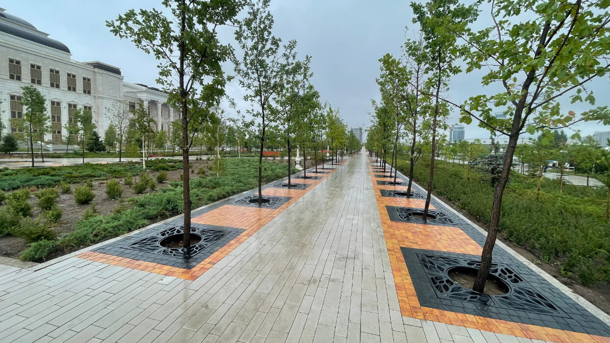 Приствольная решетка для дерева ZKING CRUST 1.2х1.2м Черная в Троицке фото