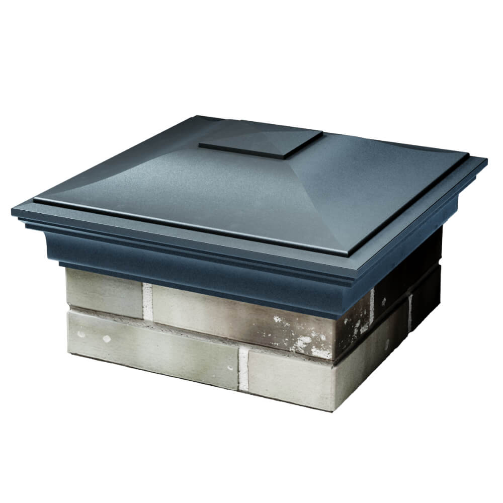 Колпак Zking Монблан Серый на столб 1.5х1.5 кирпича (385х385мм) в Троицке фото