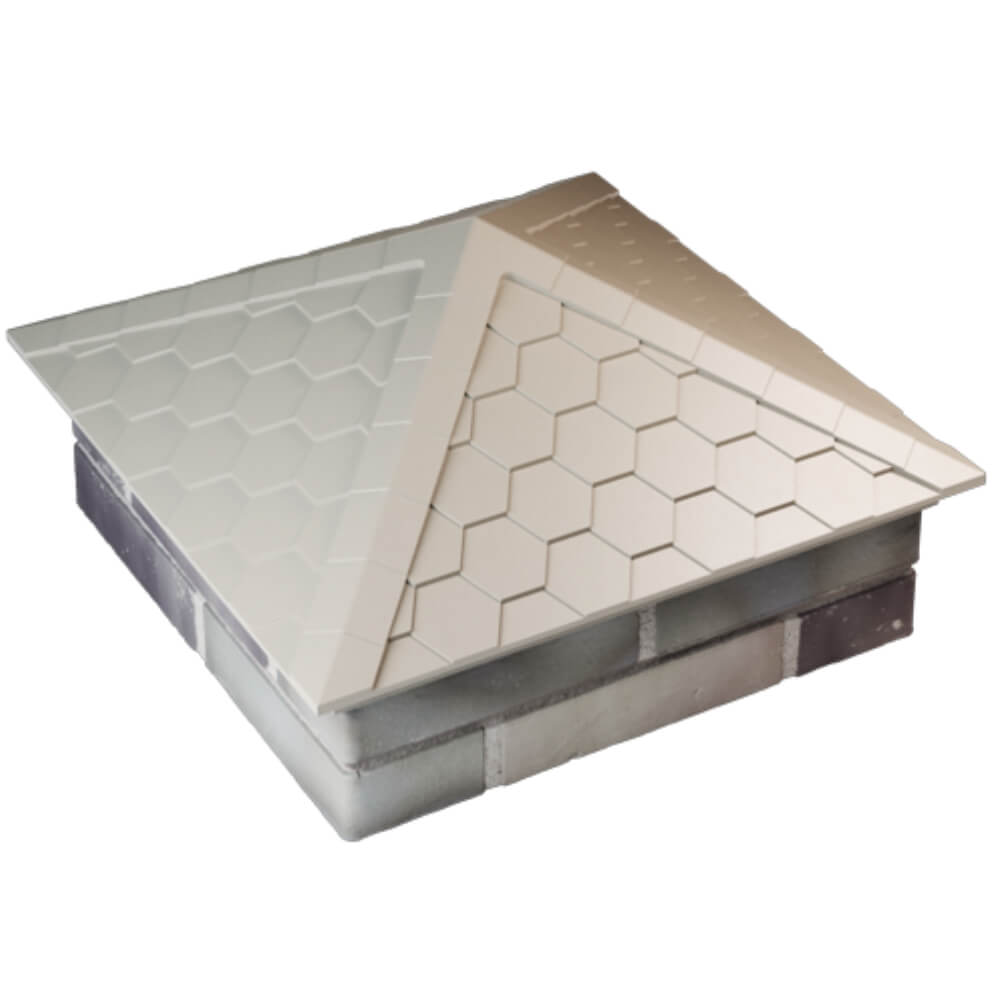 Колпак Zking Эверест Бежевый на столб 2х2 кирпича (535х535мм) Троицк фото