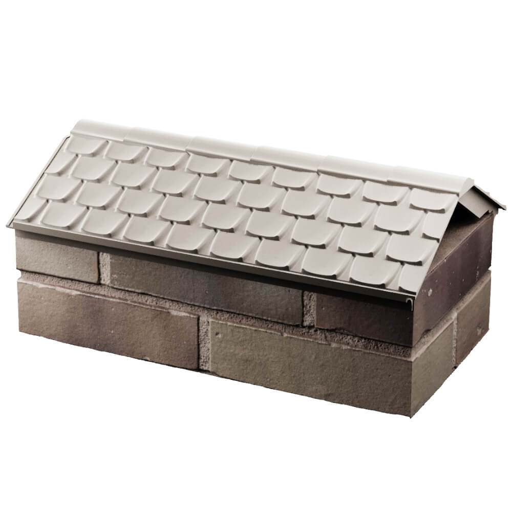 Парапет Zking Эльбрус Бежевый с посадкой на 1 кирпич (255мм) в Троицке фото