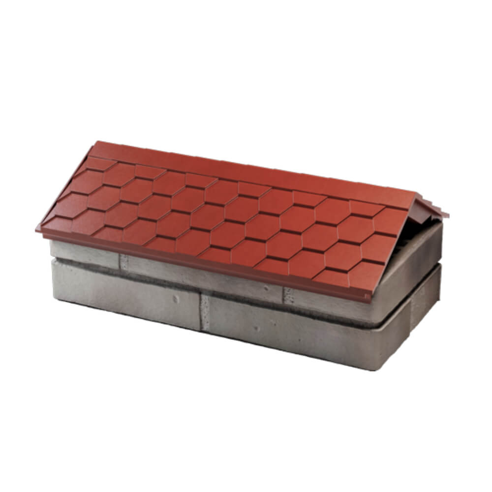 Парапет Zking Эверест Красный с посадкой на 1 кирпич (200/225/255мм) в Троицке фото