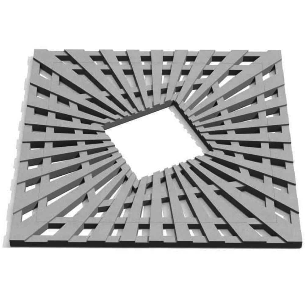 Приствольная решетка для дерева ZKING ATMOSPHERE 1.2х1.2м Серая Троицк фото