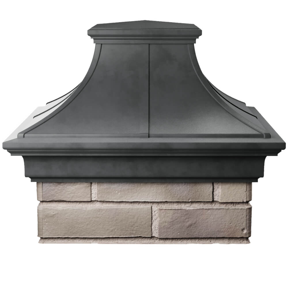 Колпак Zking Монблан Премиум Серый на столб 1.5х1.5 кирпича (385х385мм) Троицк фото