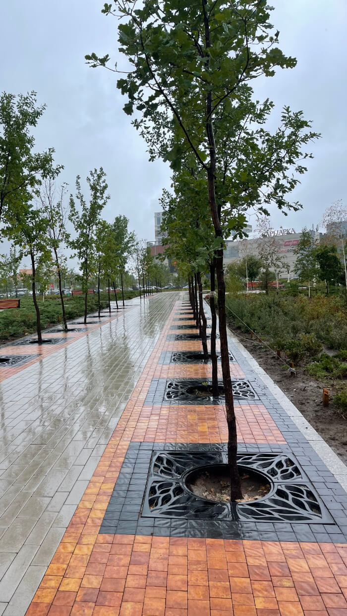 Приствольная решетка для дерева ZKING CRUST 1.2х1.2м Черная в Троицке фото