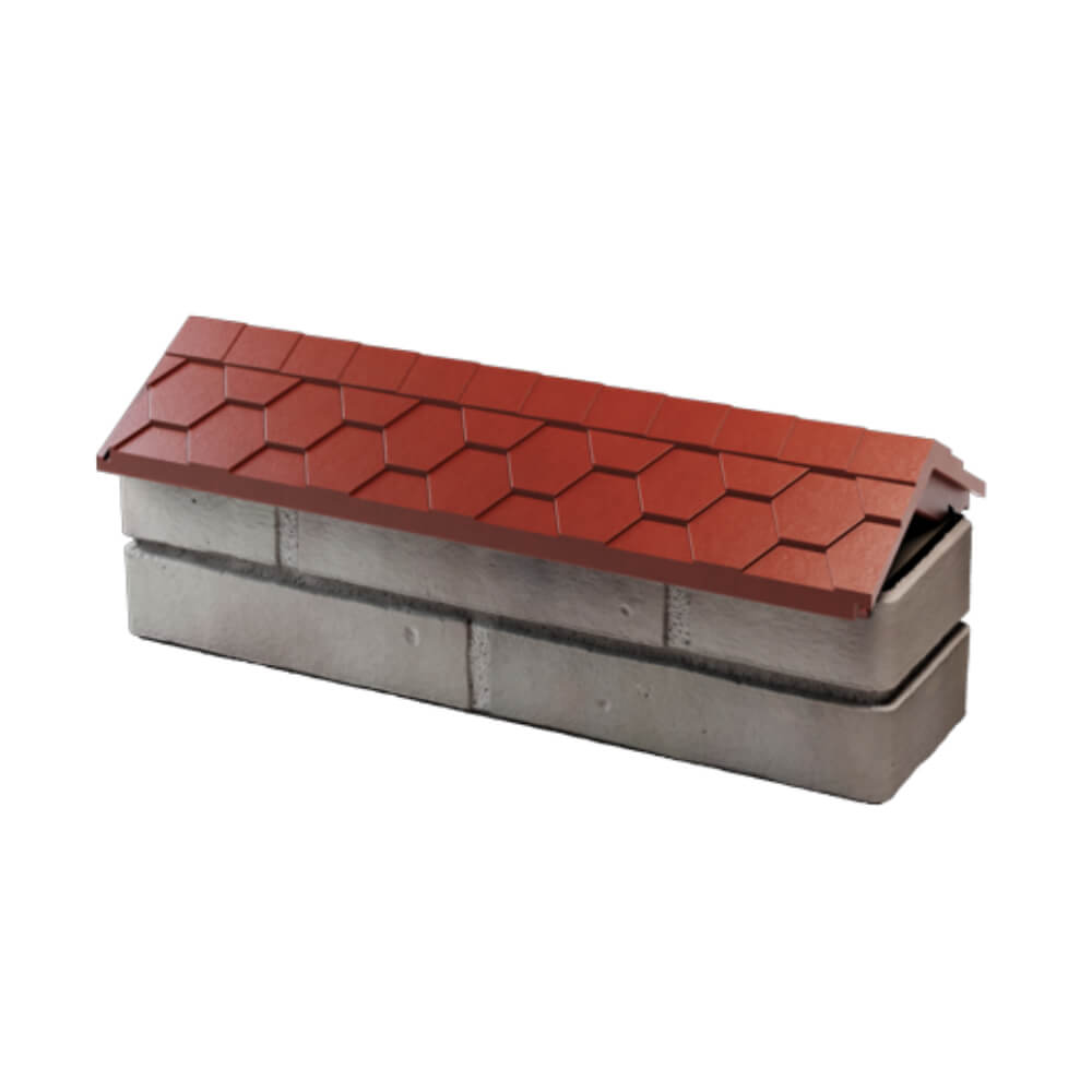 Парапет Zking Эверест Красный с посадкой на 0.5 кирпича (130мм) в Троицке фото