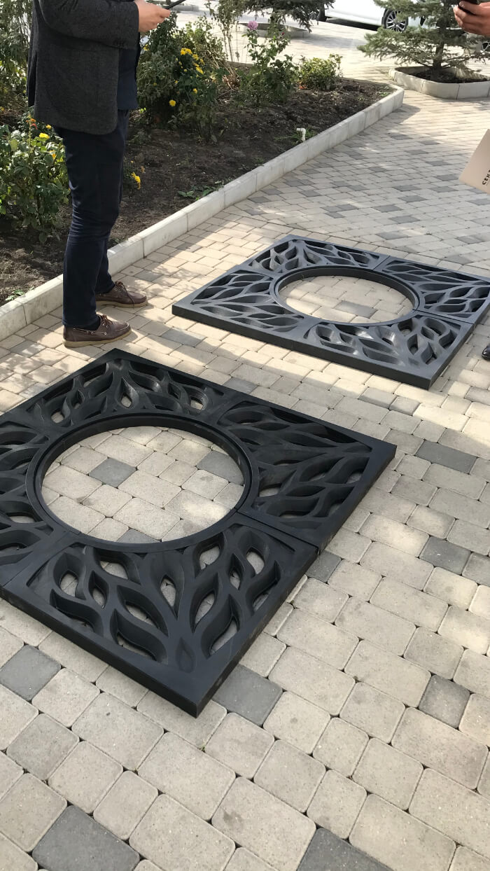 Приствольная решетка для дерева ZKING CRUST 1.2х1.2м Черная в Троицке фото