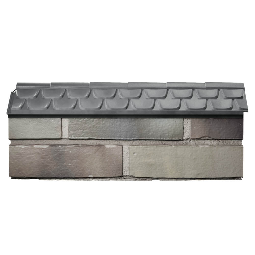 Парапет Zking Эльбрус Серый с посадкой на 0.5 кирпича (130мм) в Троицке фото