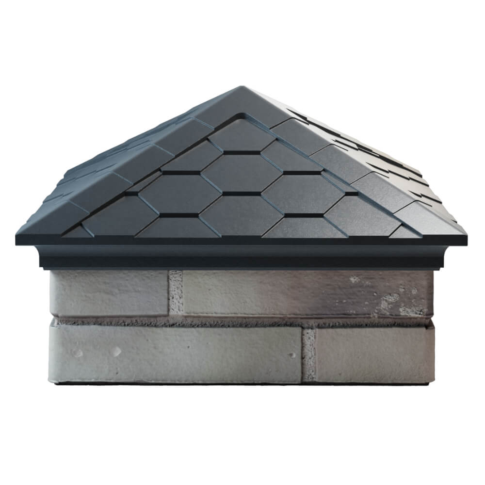 Колпак Zking Эверест Серый на столб 1.5х1.5 кирпича (390х390мм) Троицк фото