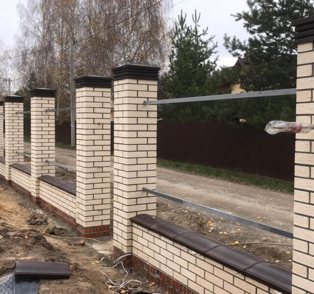 Колпак Zking Бона ХайТек Коричневый на столб 1.5х1.5 кирпича (385х385мм) в Троицке фото