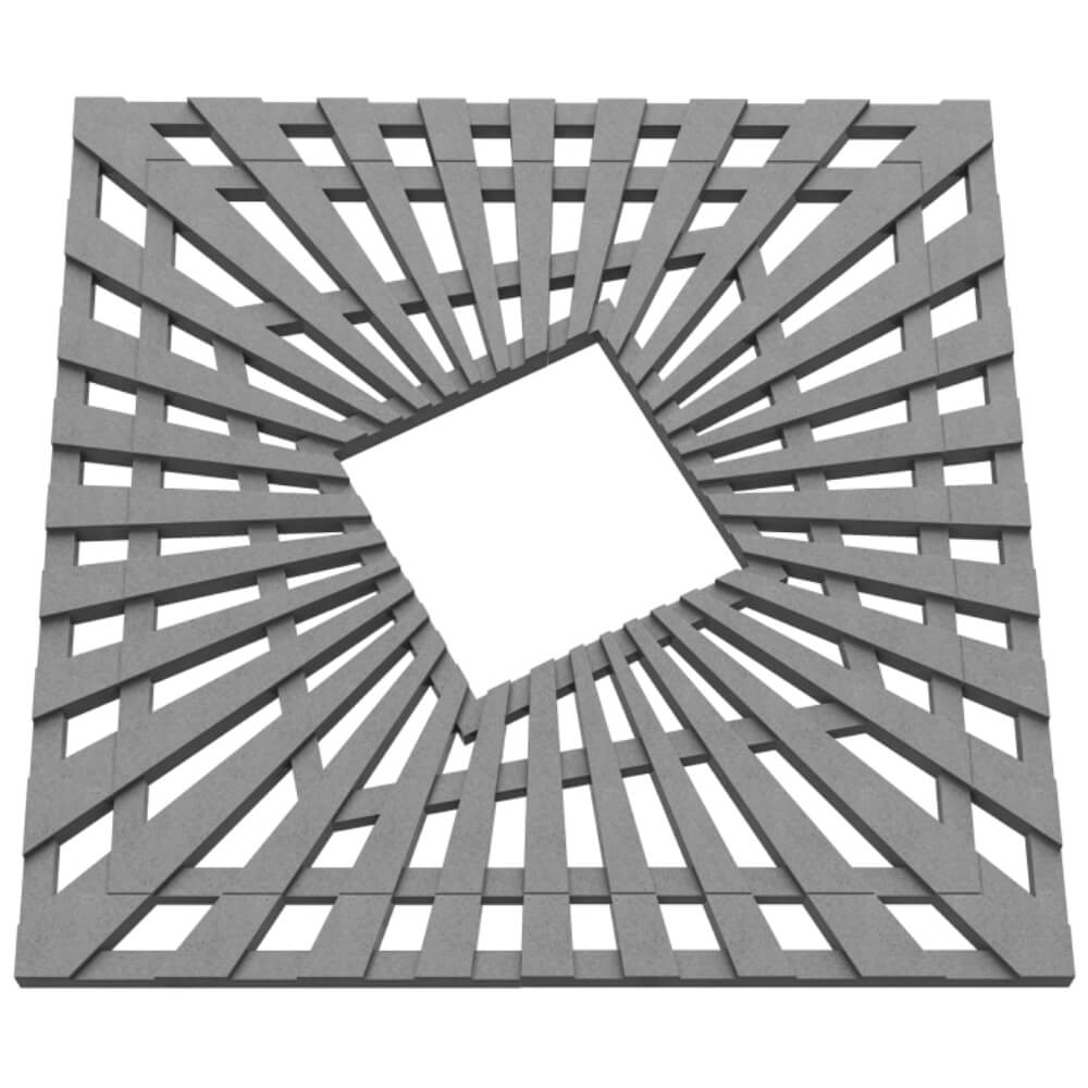 Приствольная решетка для дерева ZKING ATMOSPHERE 1.2х1.2м Серая в Троицке фото