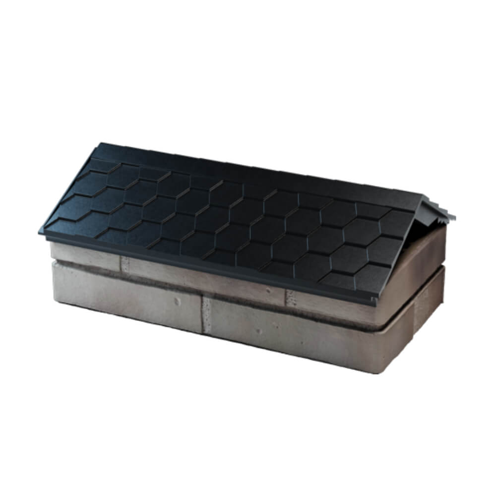 Парапет Zking Эверест Черный с посадкой на 1 кирпич (200/225/255мм) в Троицке фото