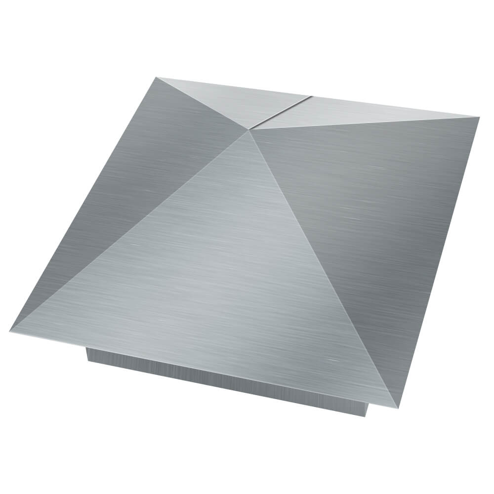 Колпак металлический 380х380мм оцинкованный заборный Троицк фото