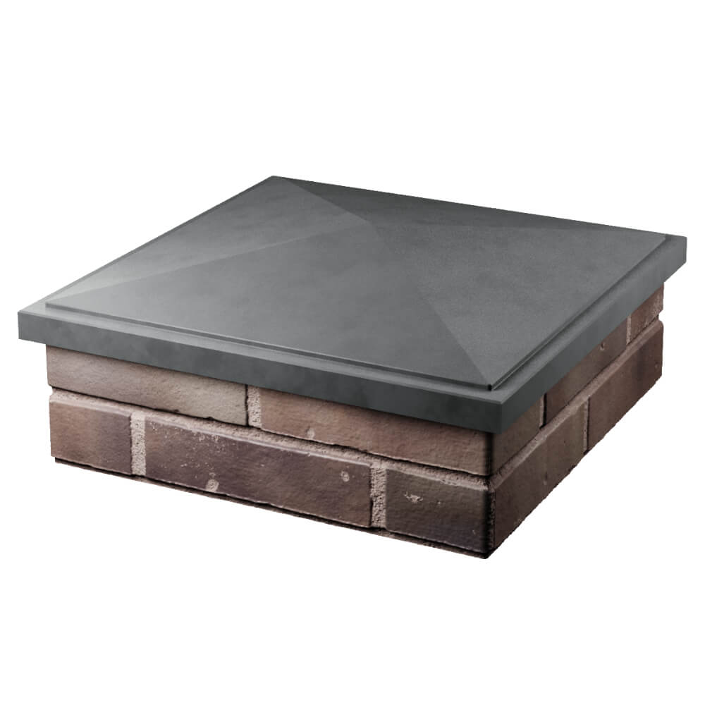 Колпак Zking БонаМоно Серый на столб 2х2 кирпича (515х515, 530х530мм) в Троицке фото