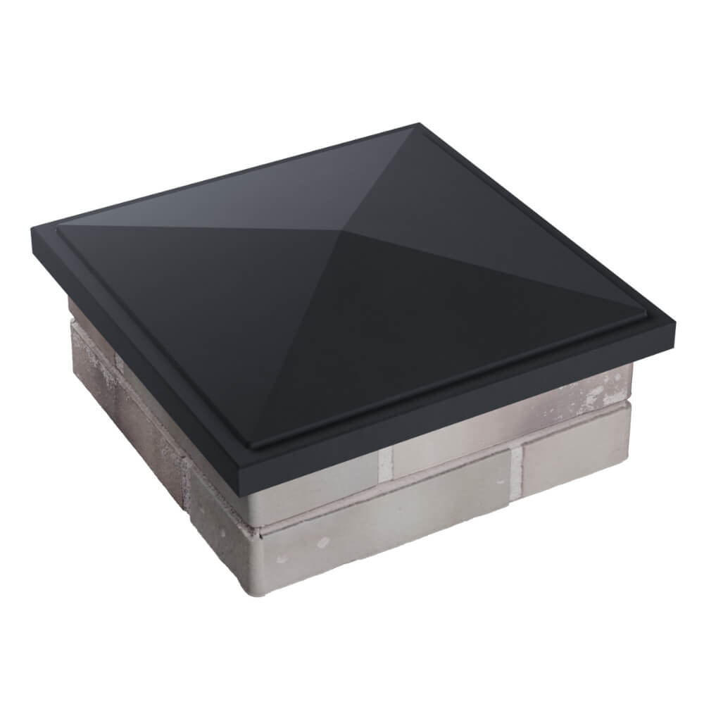 Колпак Zking БонаМоно Серый на столб 1.5х1.5 кирпича (385х385, 400х400мм) в Троицке фото