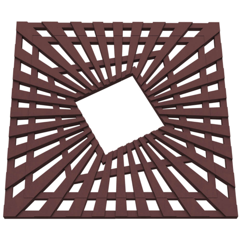 Приствольная решетка для дерева ZKING ATMOSPHERE 1.2х1.2м Коричневая в Троицке фото