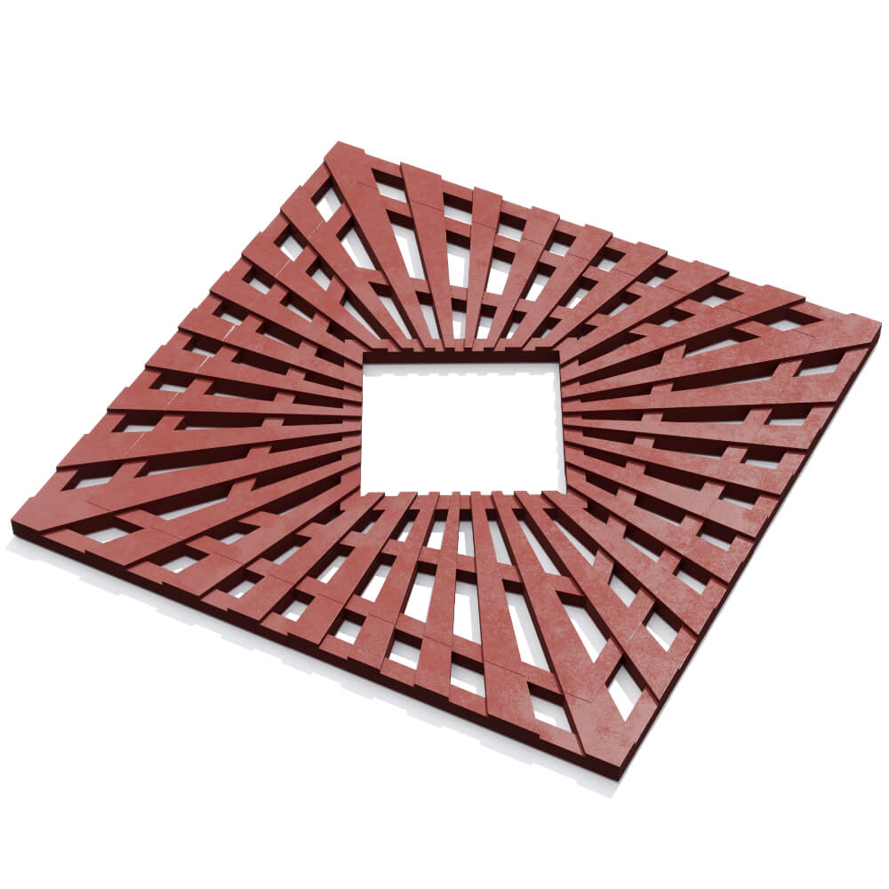 Приствольная решетка для дерева ZKING ATMOSPHERE 1.2х1.2м Красная в Троицке фото