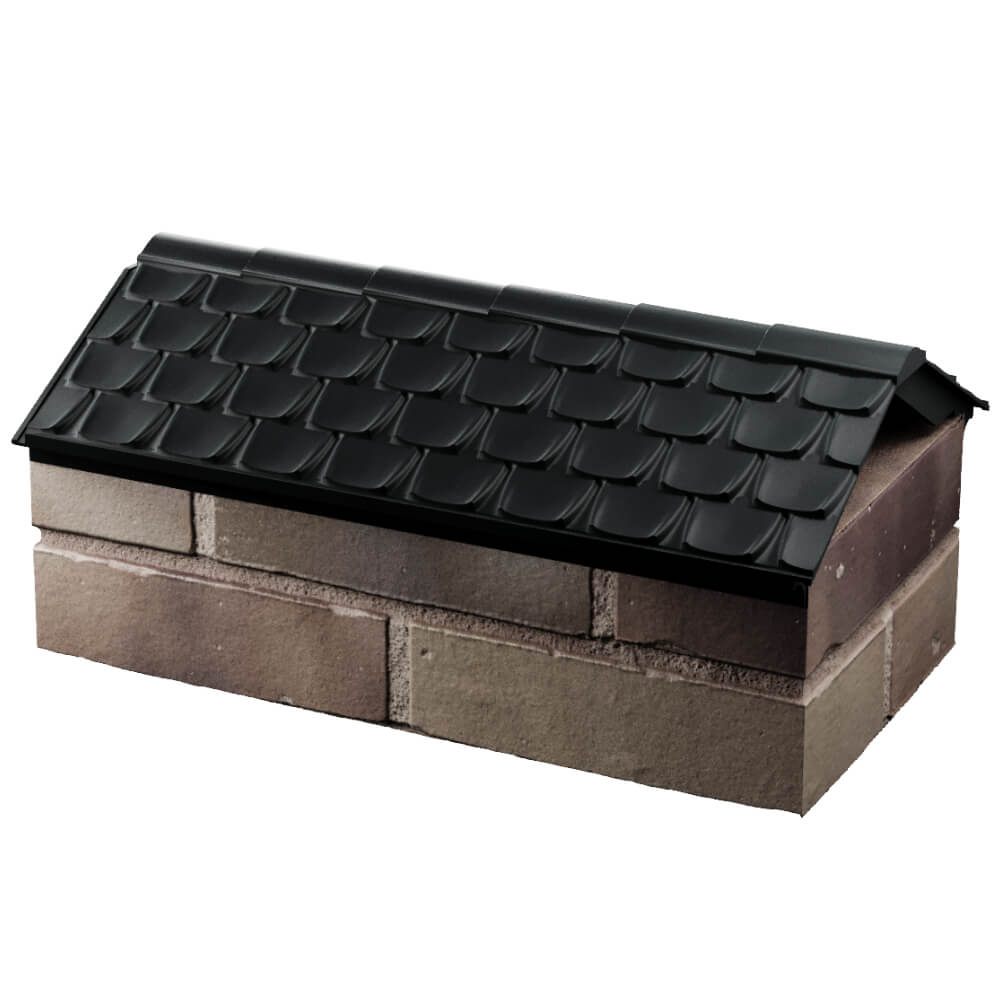 Парапет Zking Эльбрус Черный с посадкой на 1 кирпич (255мм) в Троицке фото