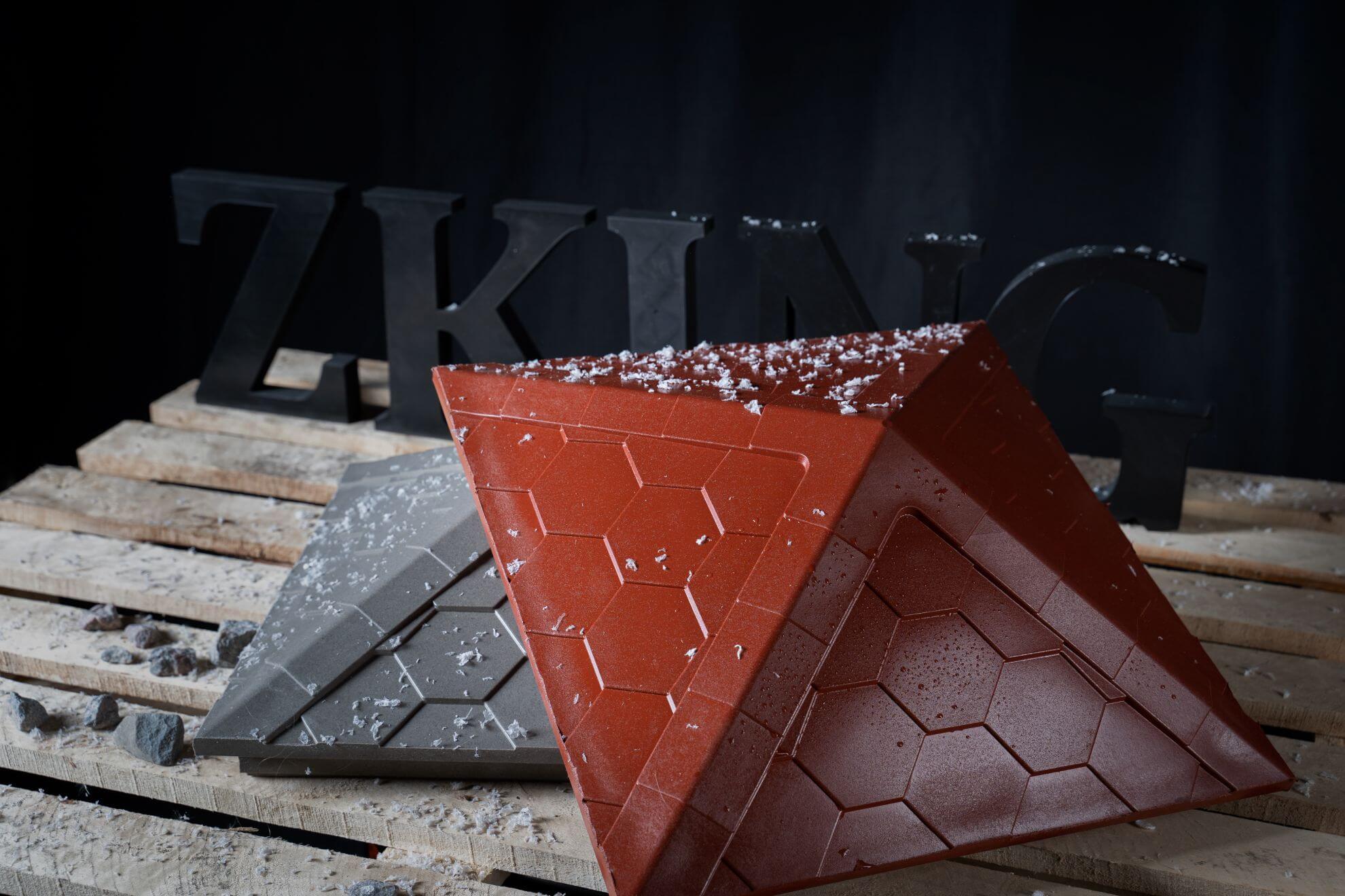 Колпак Zking Эверест Красный на столб 1.5х1.5 кирпича (390х390мм) в Троицке фото