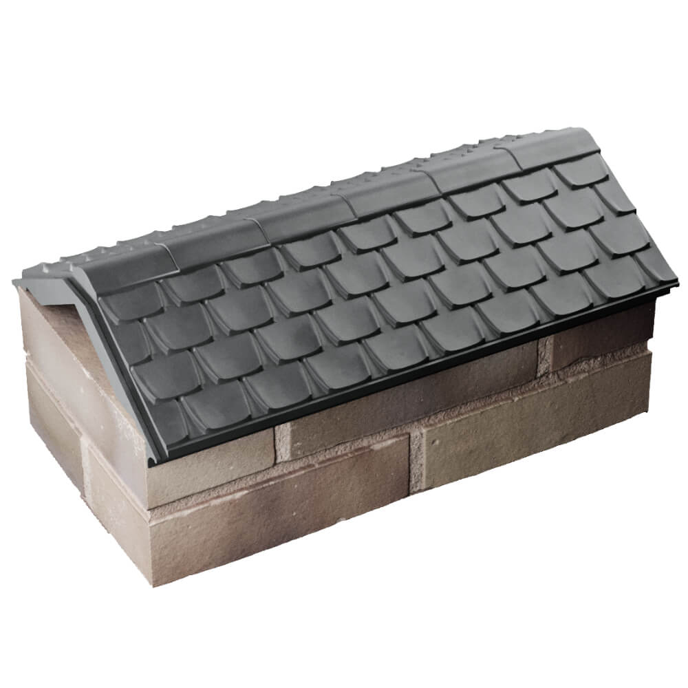 Парапет Zking Эльбрус Серый с посадкой на 1 кирпич (255мм) в Троицке фото