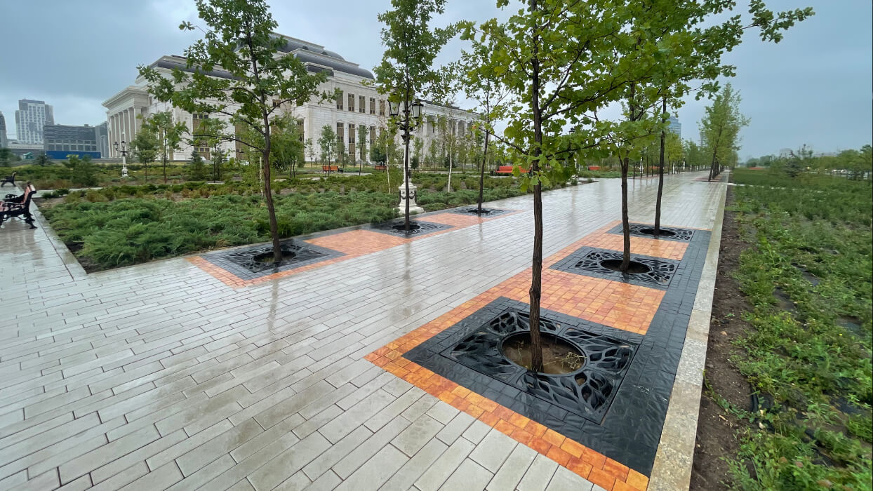 Приствольная решетка для дерева ZKING CRUST 1.2х1.2м Черная в Троицке фото