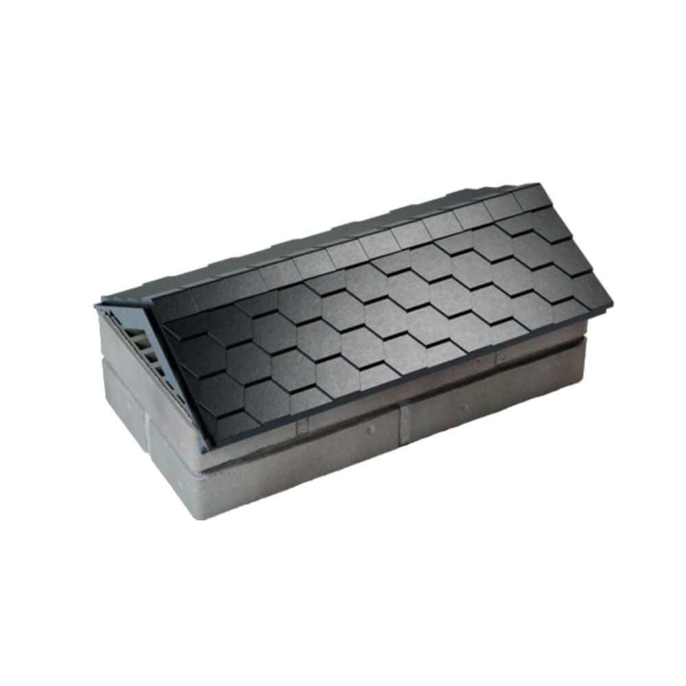 Парапет Zking Эверест Черный с посадкой на 1 кирпич (200/225/255мм) в Троицке фото