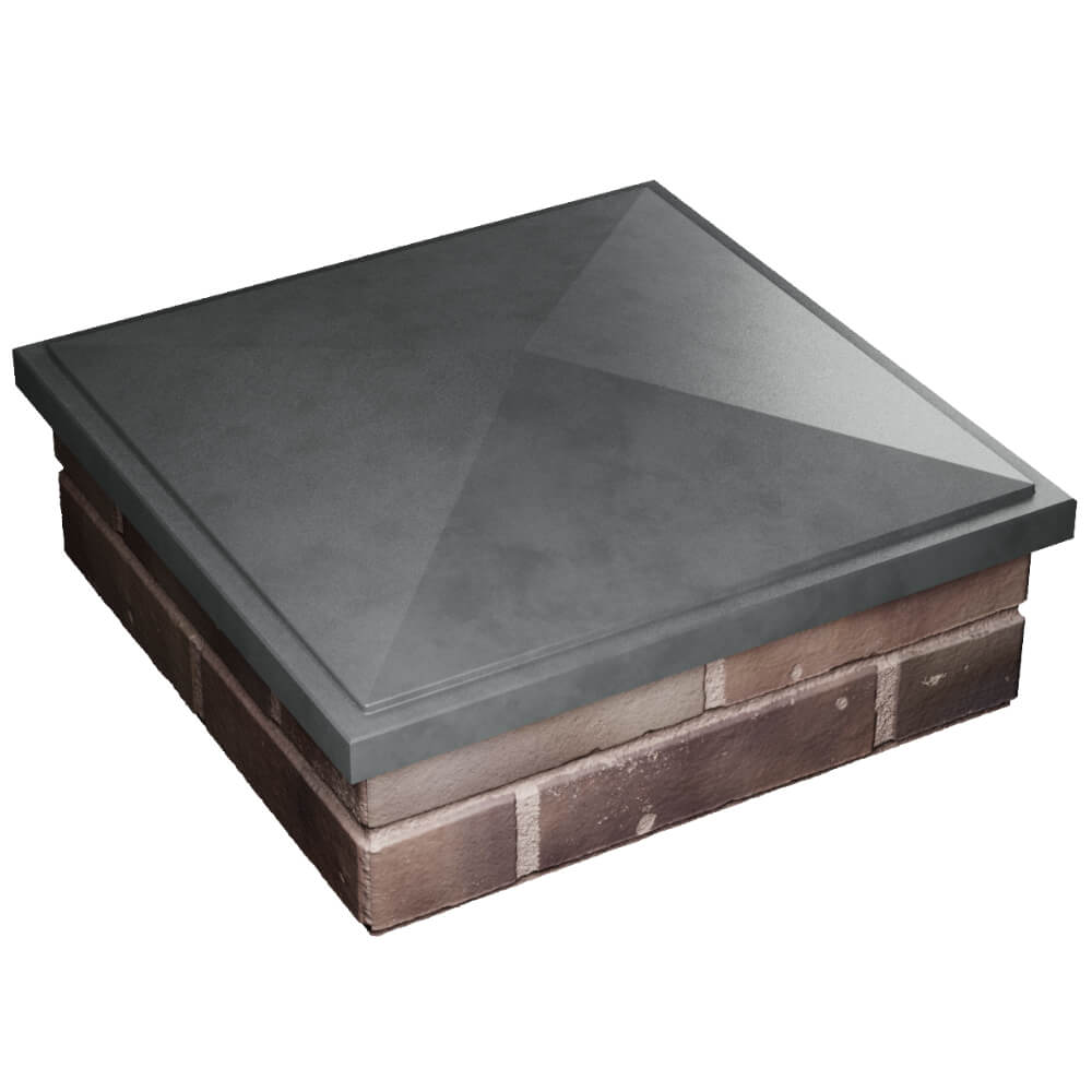 Колпак Zking БонаМоно Серый на столб 2х2 кирпича (515х515, 530х530мм) в Троицке фото