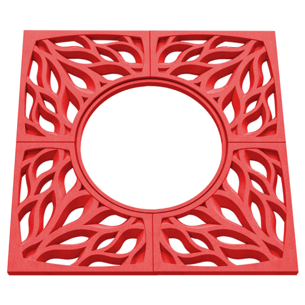 Приствольная решетка для дерева ZKING CRUST 1.2х1.2м Красная в Троицке фото