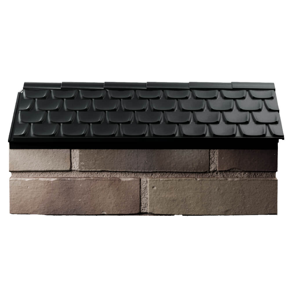 Парапет Zking Эльбрус Черный с посадкой на 1 кирпич (255мм) в Троицке фото