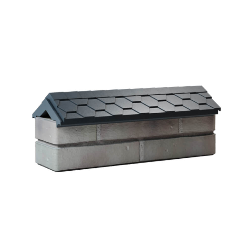 Парапет Zking Эверест Серый с посадкой на 0.5 кирпича (130мм) Троицк фото