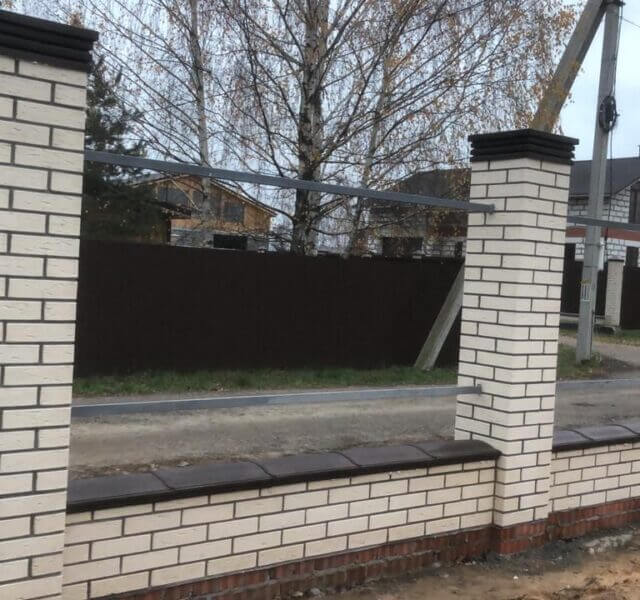 Колпак Zking Бона ХайТек Коричневый на столб 1.5х1.5 кирпича (385х385мм) в Троицке фото