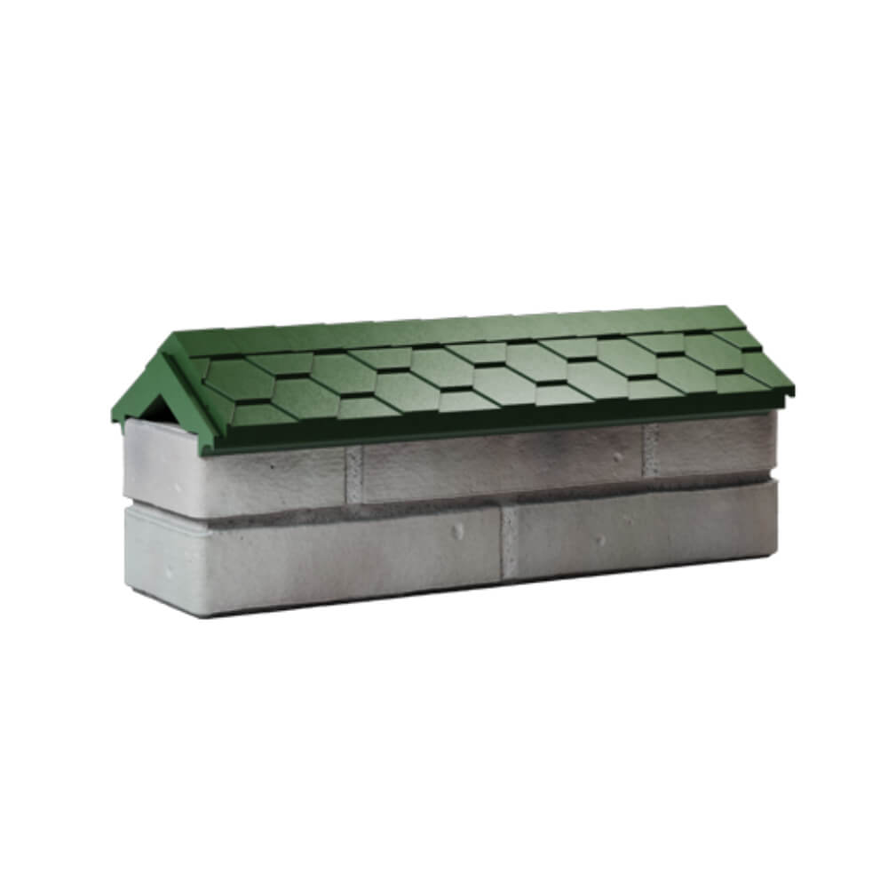 Парапет Zking Эверест Зеленый с посадкой на 0.5 кирпича (130мм) Троицк фото