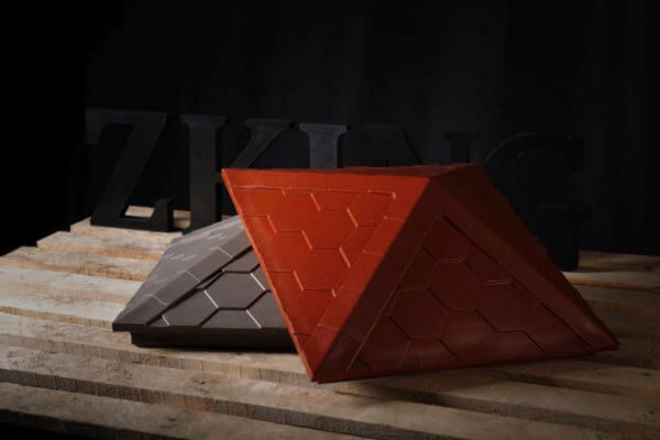 Колпак Zking Эверест Красный на столб 1.5х1.5 кирпича (390х390мм) в Троицке фото