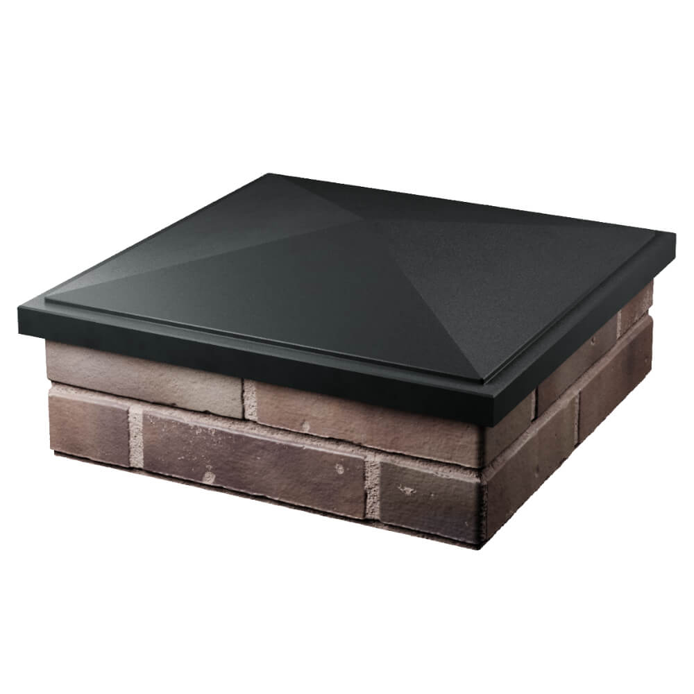 Колпак Zking БонаМоно Черный на столб 2х2 кирпича (515х515, 530х530мм) в Троицке фото