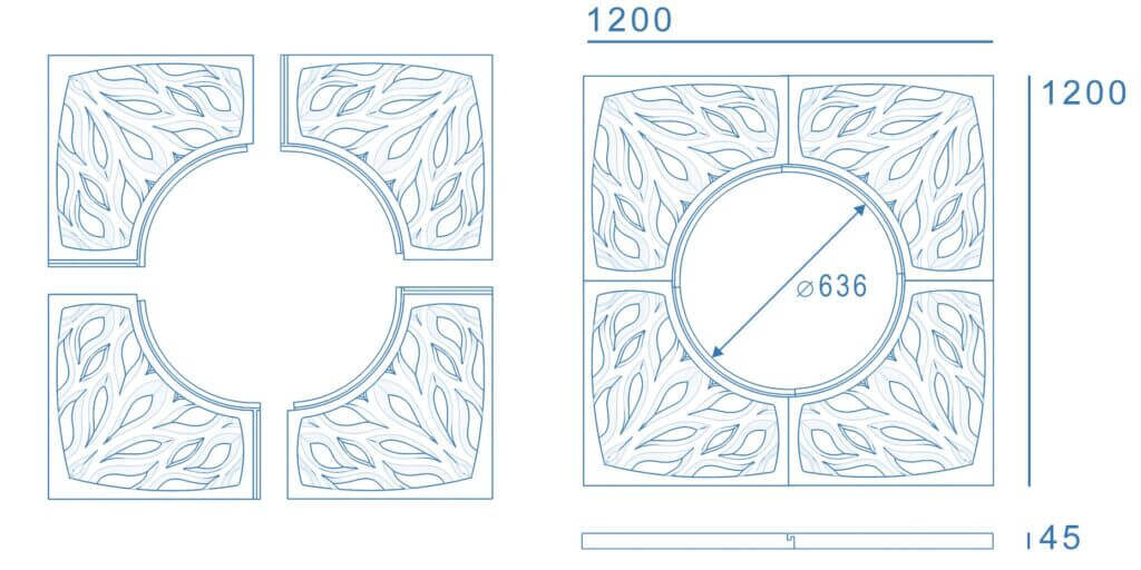 Приствольная решетка для дерева ZKING CRUST 1.2х1.2м Черная в Троицке фото