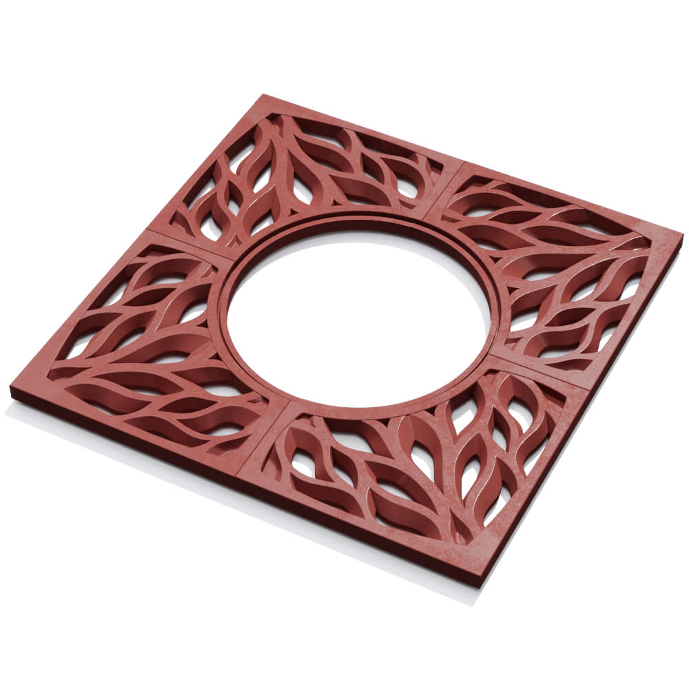 Приствольная решетка для дерева ZKING CRUST 1.2х1.2м Красная в Троицке фото