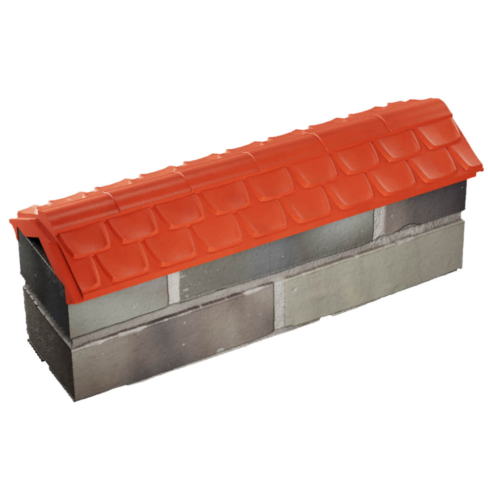 Парапет Zking Эльбрус Красный с посадкой на 0.5 кирпича (130мм) в Троицке фото