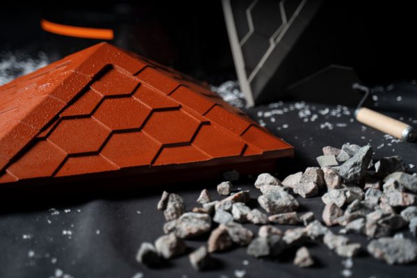 Колпак Zking Эверест Красный на столб 1.5х1.5 кирпича (390х390мм) в Троицке фото