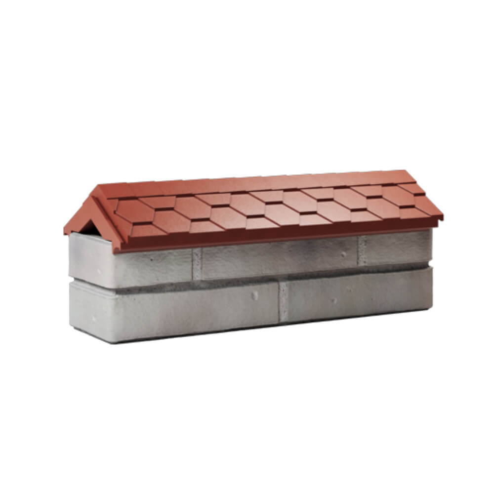 Парапет Zking Эверест Красный с посадкой на 0.5 кирпича (130мм) Троицк фото