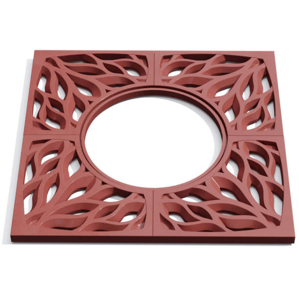 Приствольная решетка для дерева ZKING CRUST 1.2х1.2м Красная Троицк фото