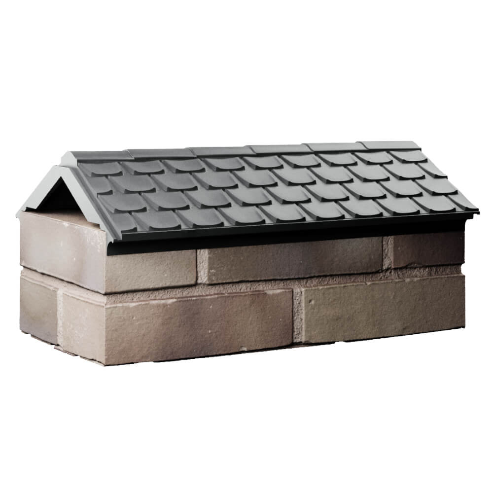 Парапет Zking Эльбрус Серый с посадкой на 1 кирпич (255мм) Троицк фото