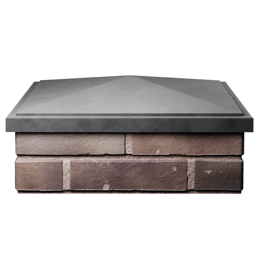 Колпак Zking БонаМоно Серый на столб 2х2 кирпича (515х515, 530х530мм) Троицк фото