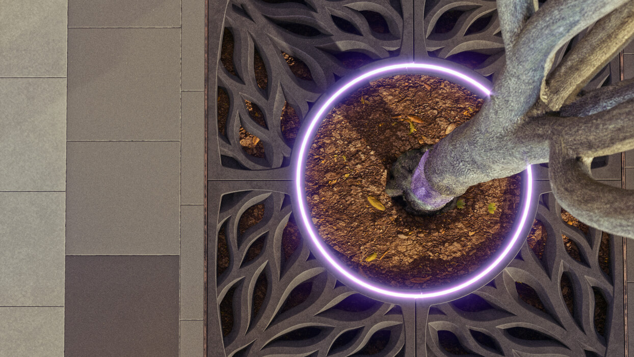 Приствольная решетка для дерева ZKING CRUST 1.2х1.2м Черная в Троицке фото