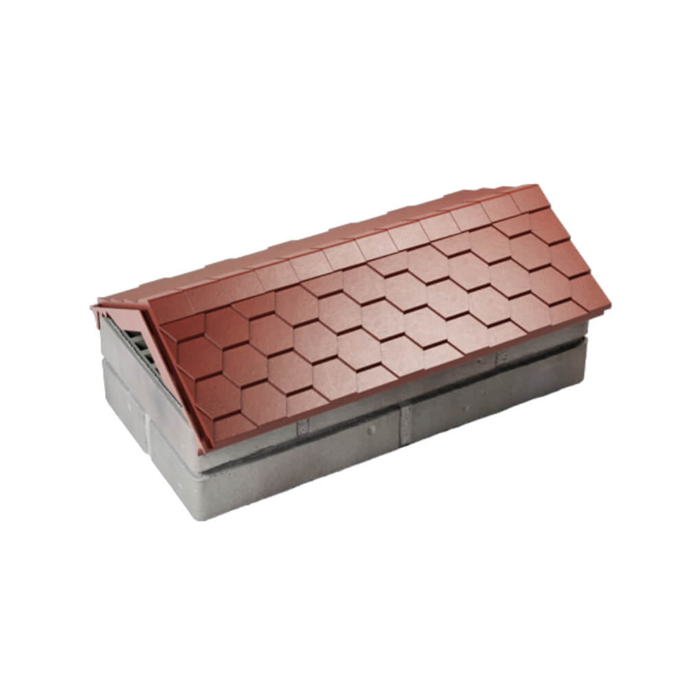 Парапет Zking Эверест Красный с посадкой на 1 кирпич (200/225/255мм) в Троицке фото