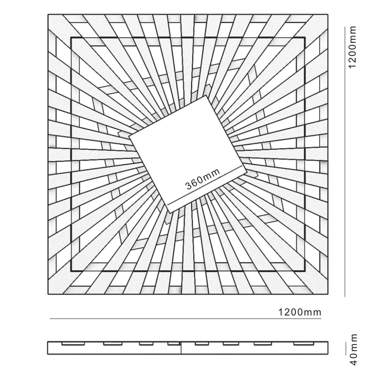 Приствольная решетка для дерева ZKING ATMOSPHERE 1.2х1.2м Черная в Троицке фото