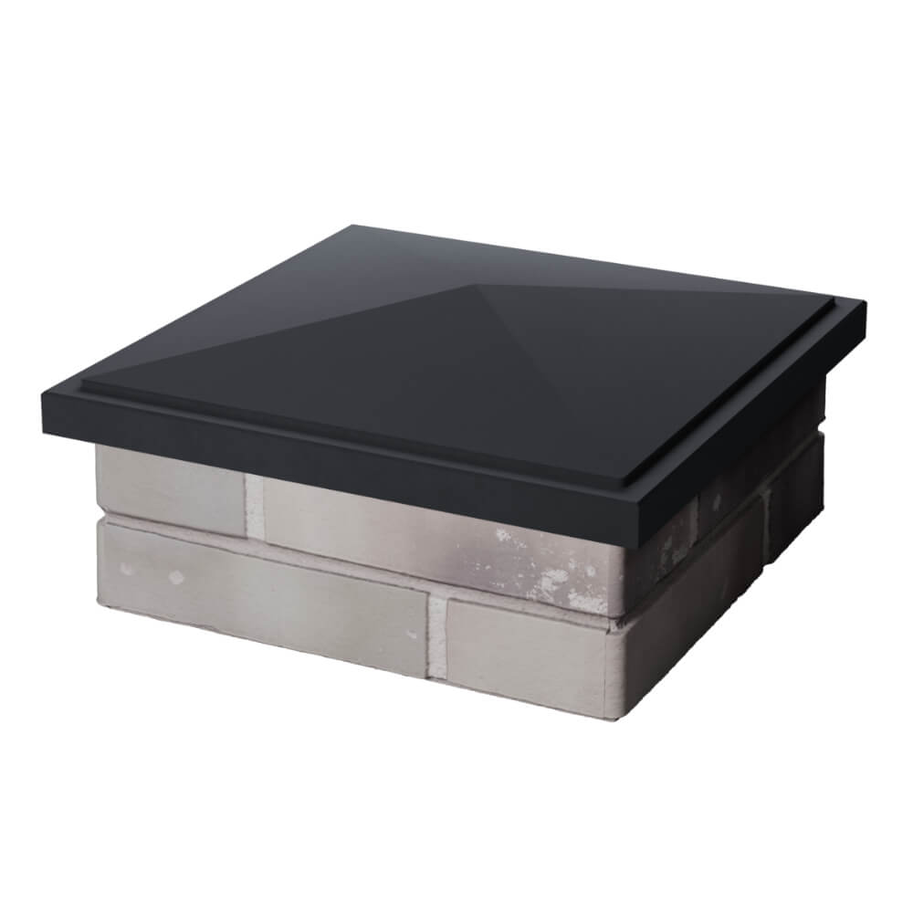 Колпак Zking БонаМоно Серый на столб 1.5х1.5 кирпича (385х385, 400х400мм) в Троицке фото