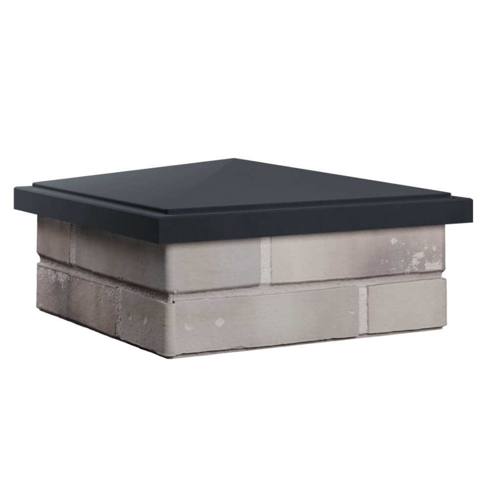 Колпак Zking БонаМоно Серый на столб 1.5х1.5 кирпича (385х385, 400х400мм) в Троицке фото