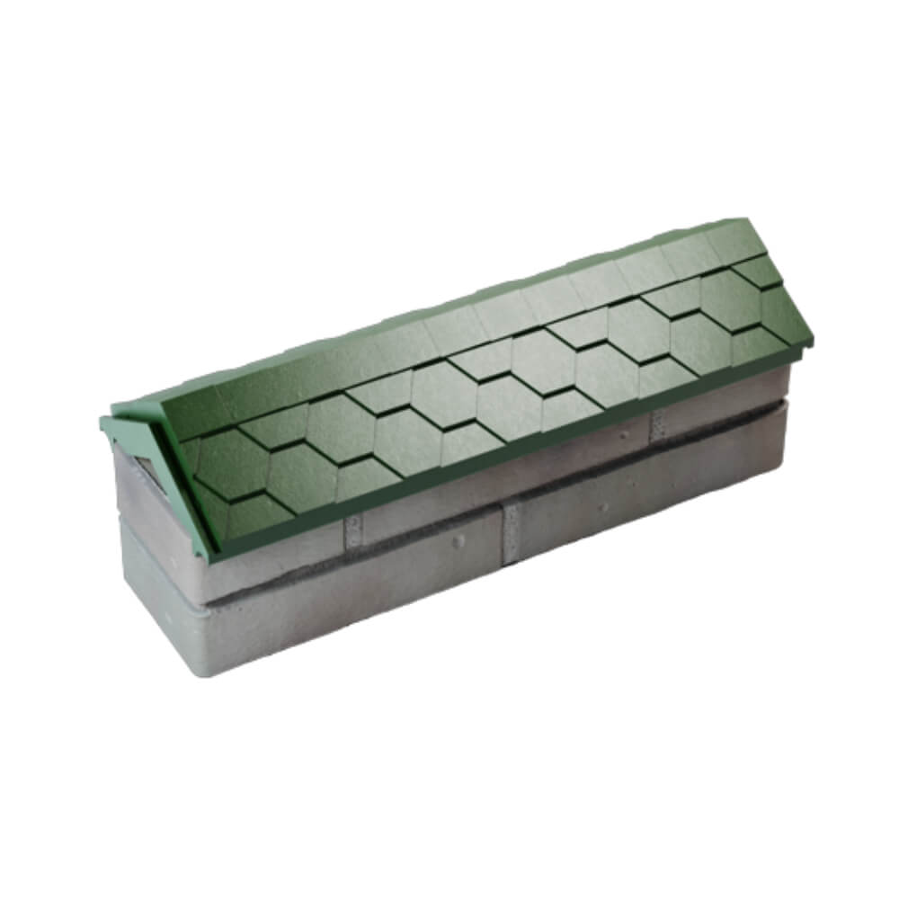 Парапет Zking Эверест Зеленый с посадкой на 0.5 кирпича (130мм) в Троицке фото