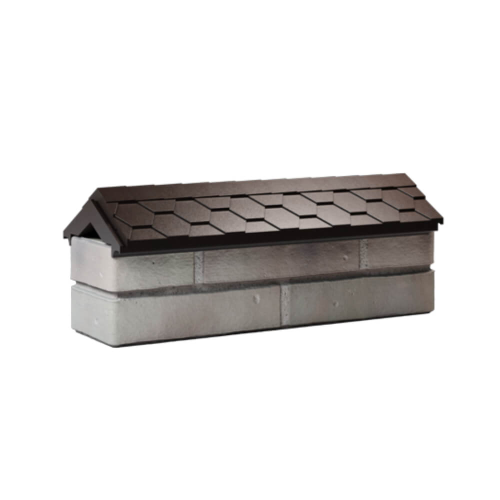 Парапет Zking Эверест Коричневый с посадкой на 0.5 кирпича (130мм) Троицк фото