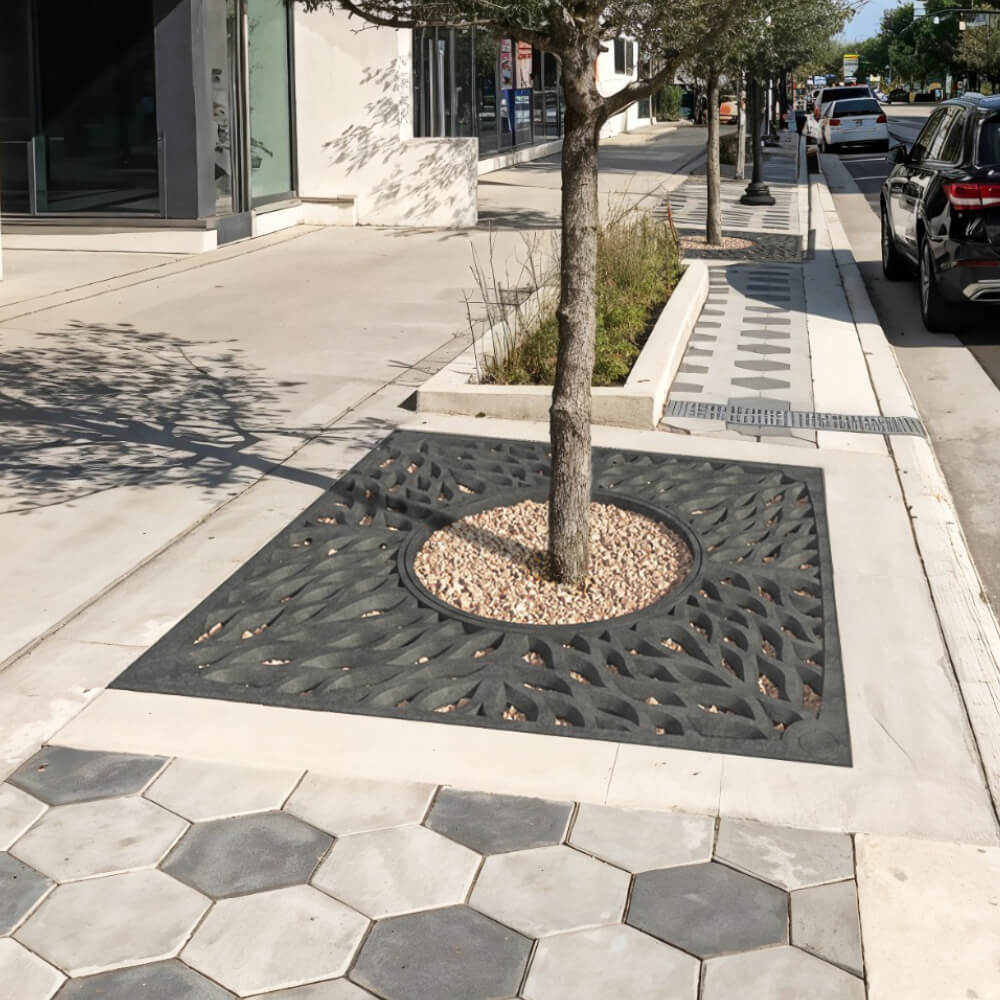 Приствольная решетка для дерева ZKING CRUST 2х2м Черная в Троицке фото