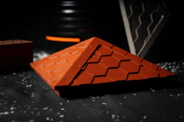 Колпак Zking Эверест Красный на столб 1.5х1.5 кирпича (390х390мм) в Троицке фото